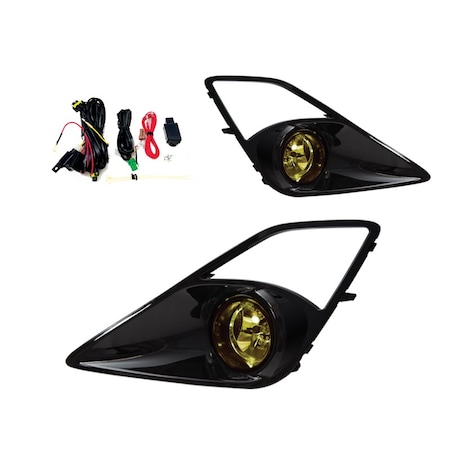 Winjet Fog Lights - Yellow - Wiring Kit Included CFWJ-0339-Y